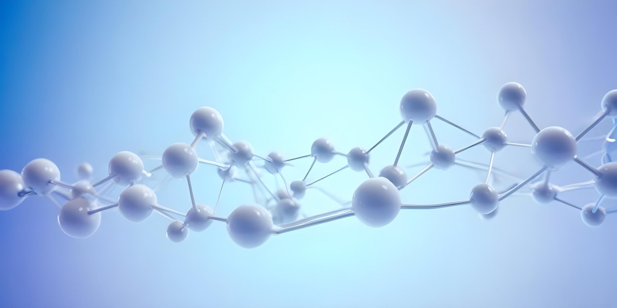 3d Model Molecular Structure With Interconnected Spheres And Lines Creating A Network Like Pattern Soft Blue And White Color Palette Minimalist Composition Clean And Modern Aesthetic Abstract Representation Of Sci 54 E957