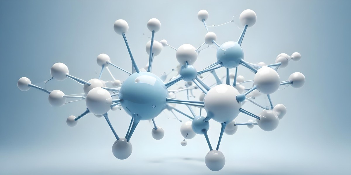 3d Model Molecular Structure With Interconnected Spheres And Lines Creating A Network Like Pattern Soft Blue And White Color Palette Minimalist Composition Clean And Modern Aesthetic Abstract Representation Of Sci 7 75fc