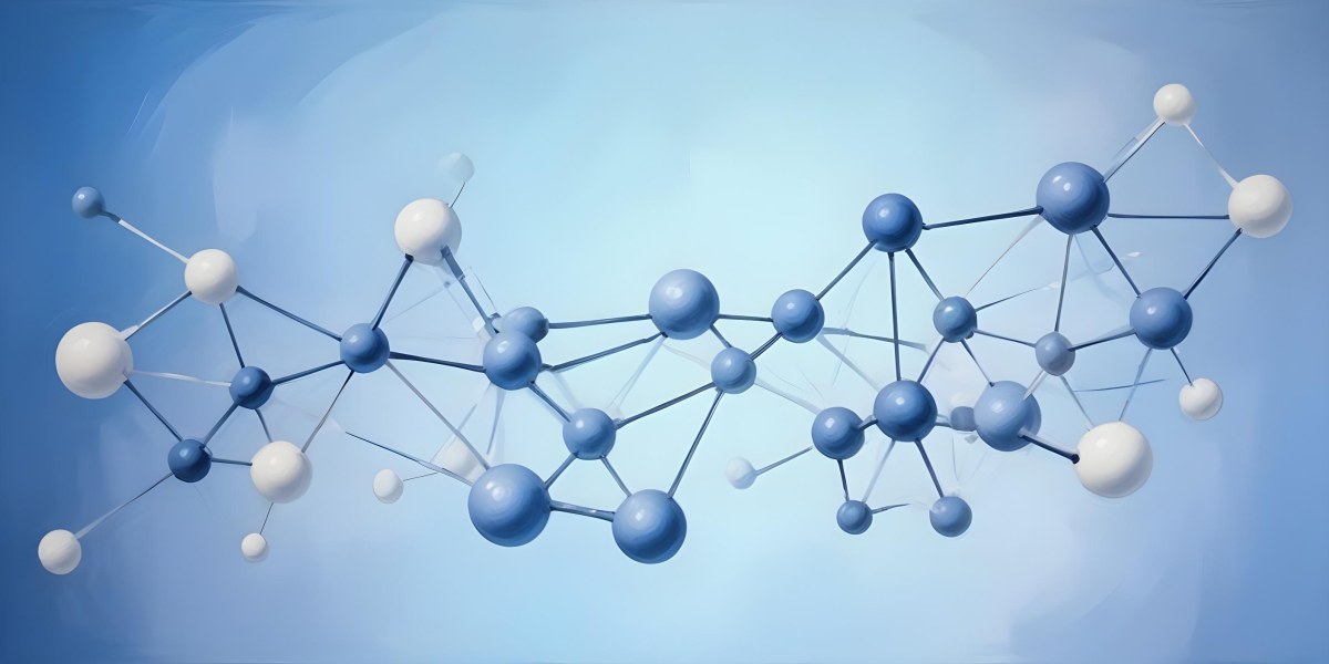 3d Model Molecular Structure With Interconnected Spheres And Lines Creating A Network Like Pattern Soft Blue And White Color Palette Minimalist Composition Clean And Modern Aesthetic Abstract Representation Of Sci 8 5e00