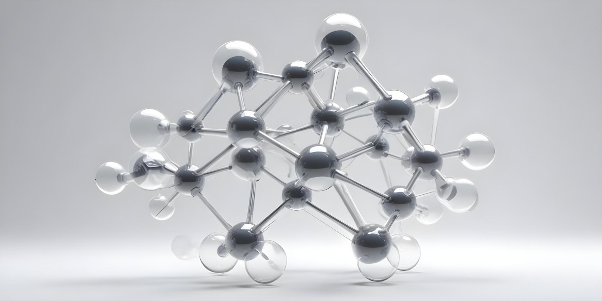 3d Model Molecular Structure With Interconnected Spheres And Rods Transparent Material Soft Shadows White Background Scientific Visualization Minimalist Composition Clean Aesthetic Modern Design Conceptual Rep 4 1f81