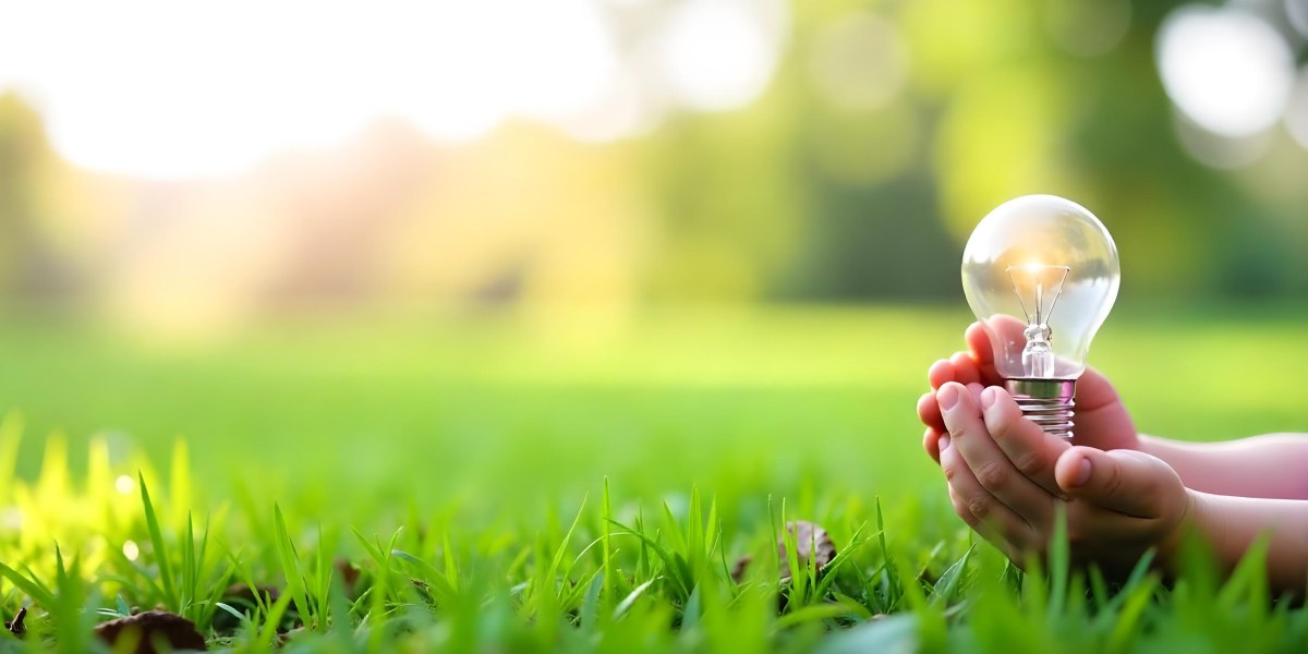 Child S Hands Holding A Light Bulb Lush Green Grass With Bokeh Effect Bright Sunlight Concept Of Environmental Conservation And Sustainable Energy 7 863e