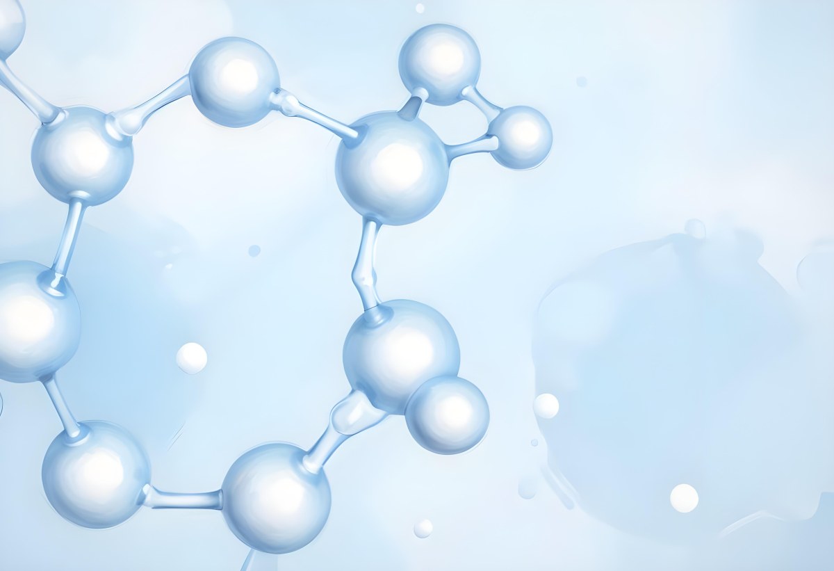 Oil Painting Molecular Structure With Interconnected Spheres Translucent Material Soft Lighting Light Blue And White Color Palette Scientific Or Medical Theme Clean And Minimalist Background Creative Extremely De 35 3333