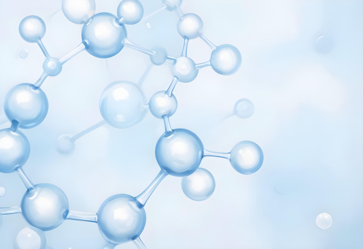 Oil Painting Molecular Structure With Interconnected Spheres Translucent Material Soft Lighting Light Blue And White Color Palette Scientific Or Medical Theme Clean And Minimalist Background Creative Extremely De 45 8720