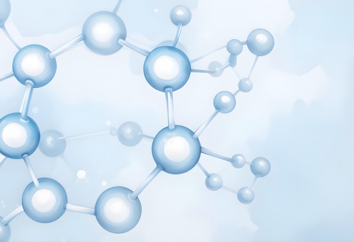 Oil Painting Molecular Structure With Interconnected Spheres Translucent Material Soft Lighting Light Blue And White Color Palette Scientific Or Medical Theme Clean And Minimalist Background Creative Extremely De 53 4189