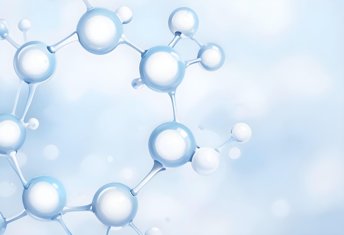Oil Painting Molecular Structure With Interconnected Spheres Translucent Material Soft Lighting Light Blue And White Color Palette Scientific Or Medical Theme Clean And Minimalist Background Creative Extremely De 57 0a36