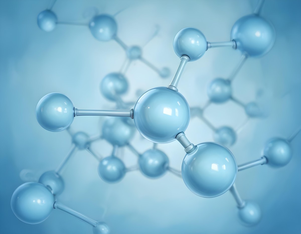 Oil Painting Molecular Structure With Spheres Connected By Rods Light Blue Color Scheme Soft Lighting Scientific Visualization Clean And Modern Design Abstract Background Creative Extremely Detailed Brush Stroke 18 3d8a