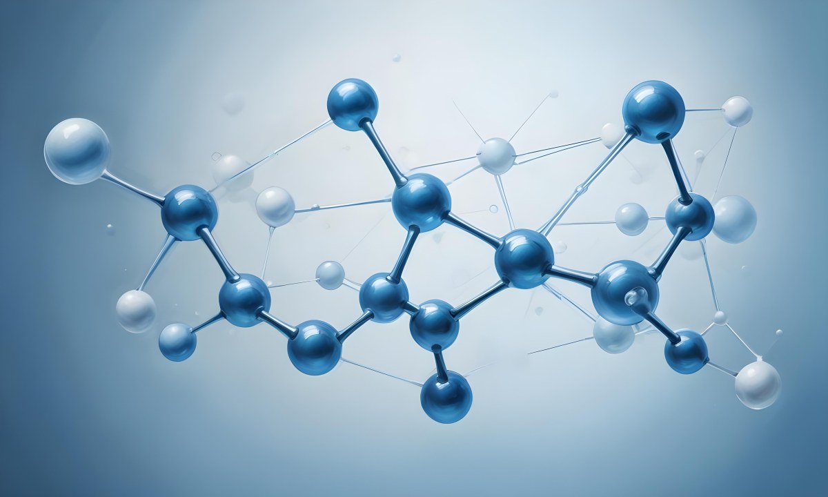 Oil Painting Molecular Structure With Transparent Spheres Connected By Thin Lines Light Blue Color Palette Soft Lighting Clean And Minimalist Design Scientific Background Creative Extremely Detailed Brush Stroke 28 09a7