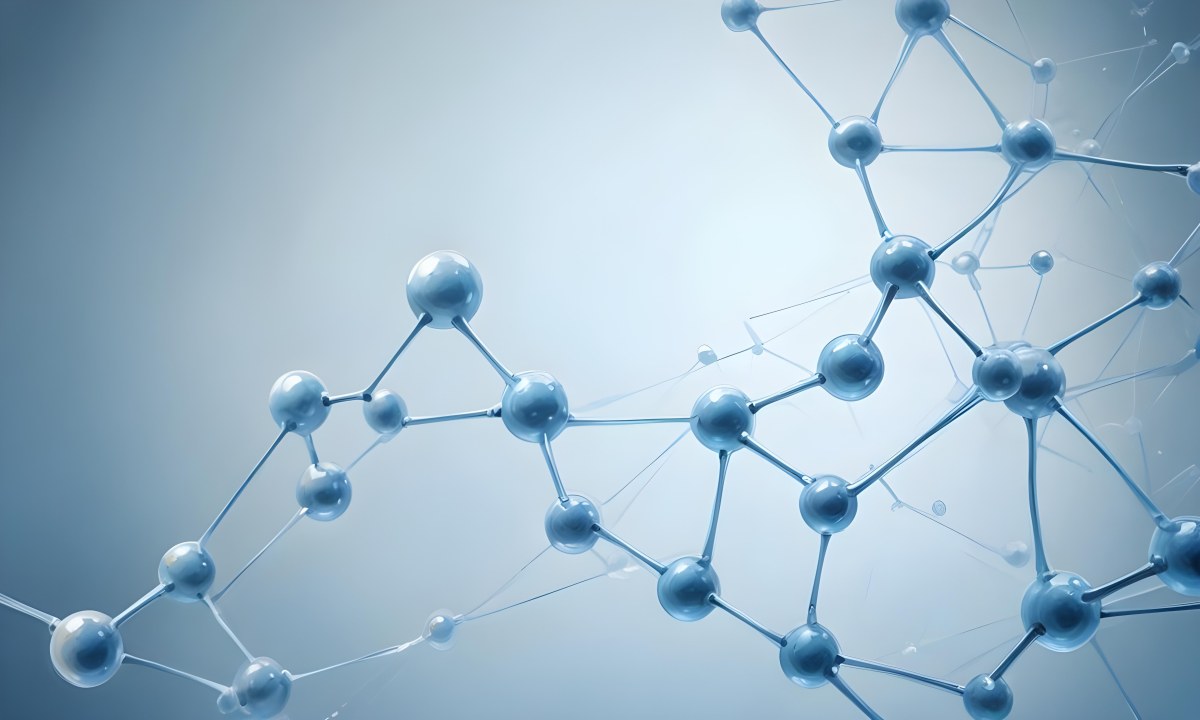 Oil Painting Molecular Structure With Transparent Spheres Connected By Thin Lines Light Blue Color Palette Soft Lighting Clean And Minimalist Design Scientific Background Creative Extremely Detailed Brush Stroke 33 Ee3d