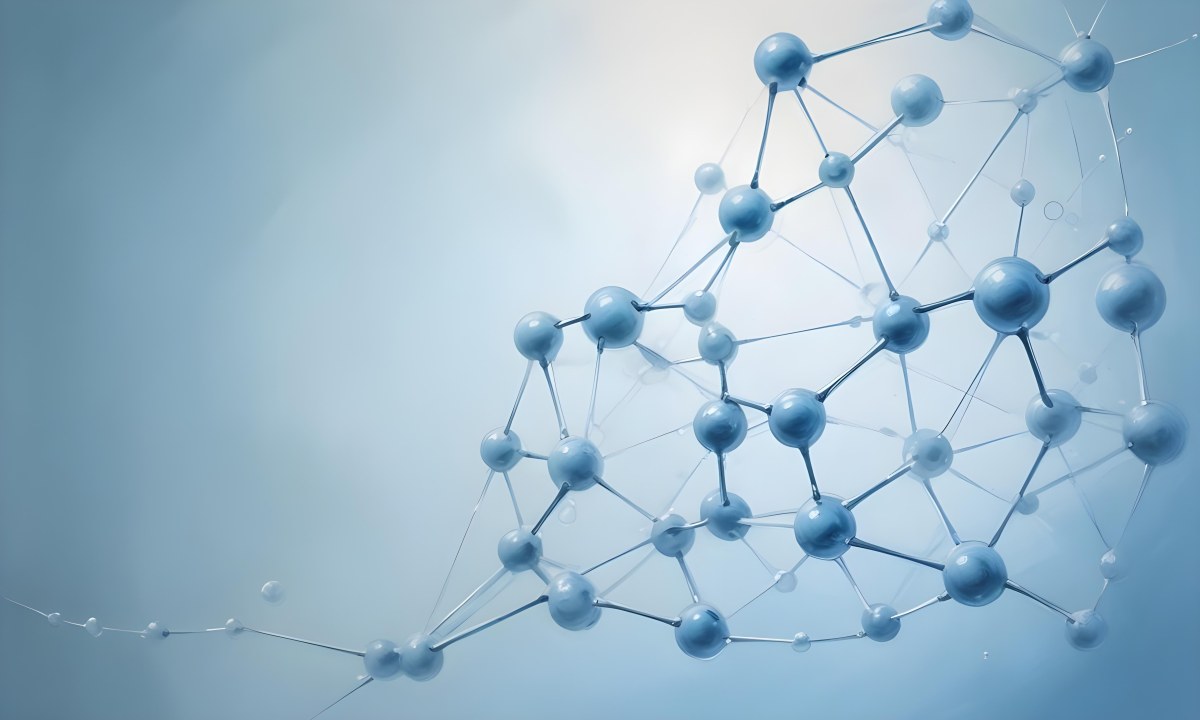 Oil Painting Molecular Structure With Transparent Spheres Connected By Thin Lines Light Blue Color Palette Soft Lighting Clean And Minimalist Design Scientific Background Creative Extremely Detailed Brush Stroke 37 Dd42