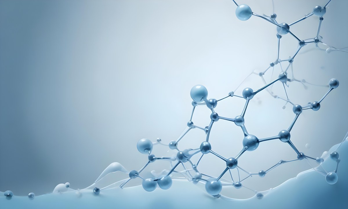 Oil Painting Molecular Structure With Transparent Spheres Connected By Thin Lines Light Blue Color Palette Soft Lighting Clean And Minimalist Design Scientific Background Creative Extremely Detailed Brush Stroke 40 Dab9