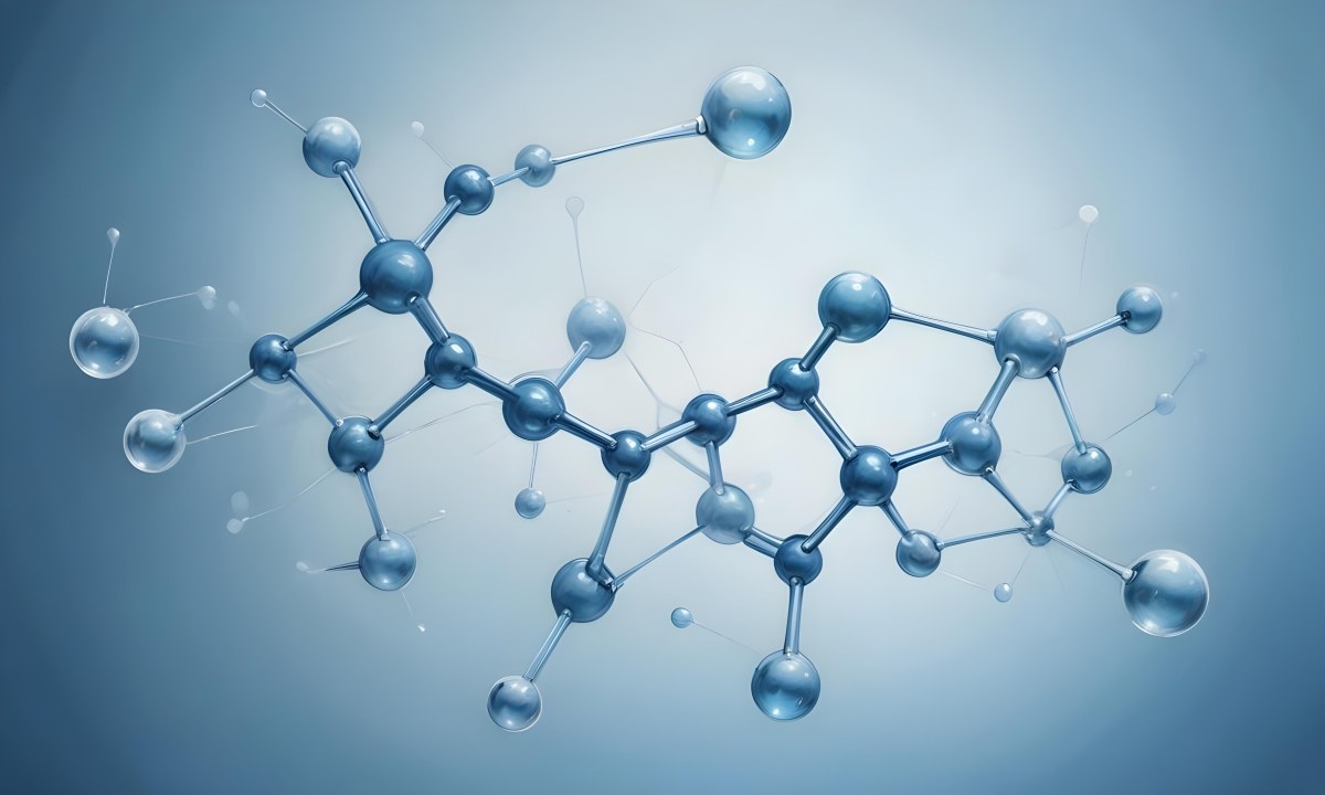 Oil Painting Molecular Structure With Transparent Spheres Connected By Thin Lines Light Blue Color Palette Soft Lighting Clean And Minimalist Design Scientific Background Creative Extremely Detailed Brush Stroke 41 E515