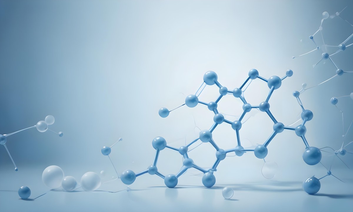 Oil Painting Molecular Structure With Transparent Spheres Connected By Thin Lines Light Blue Color Palette Soft Lighting Clean And Minimalist Design Scientific Background Creative Extremely Detailed Brush Stroke 43 F923