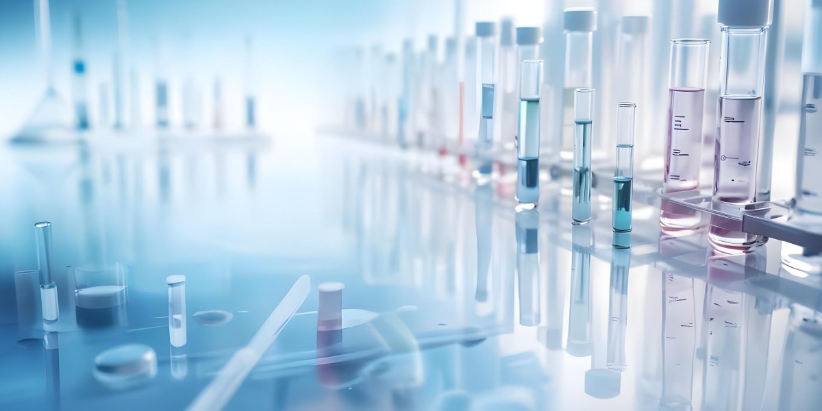 Several Transparent Glass Vials And Test Tubes Filled With Clear Liquid Arranged On A Reflective Surface With A Blurred Laboratory Background 9 Dc1c