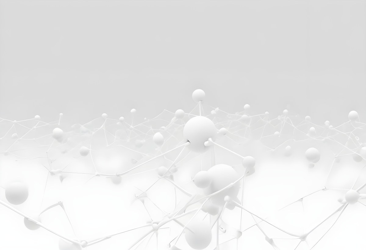 White Spheres Connected By Thin Lines Forming A Network Creating A Sense Of Interconnectedness Against A Soft Gradient Background Minimalist Design 7 1749