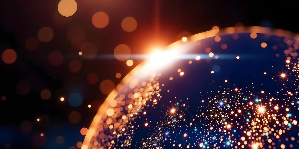 Abstract Globe With Orange And Red Glowing Lines And Dots Network Connections Orange Background With Bokeh Effect 14 Af09