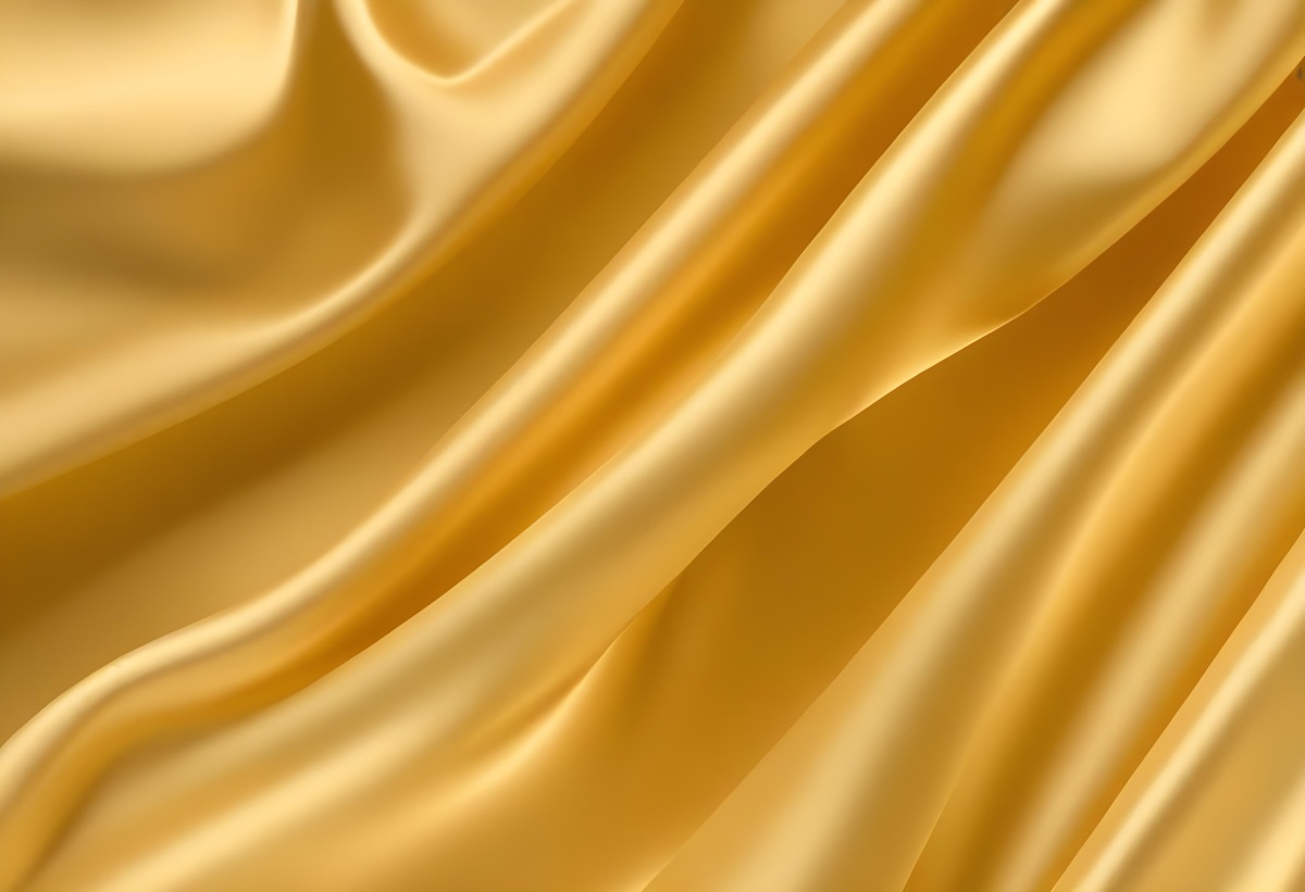 Smooth Flowing Golden Fabric With Soft Elegant Folds And Curves 9 8b3a