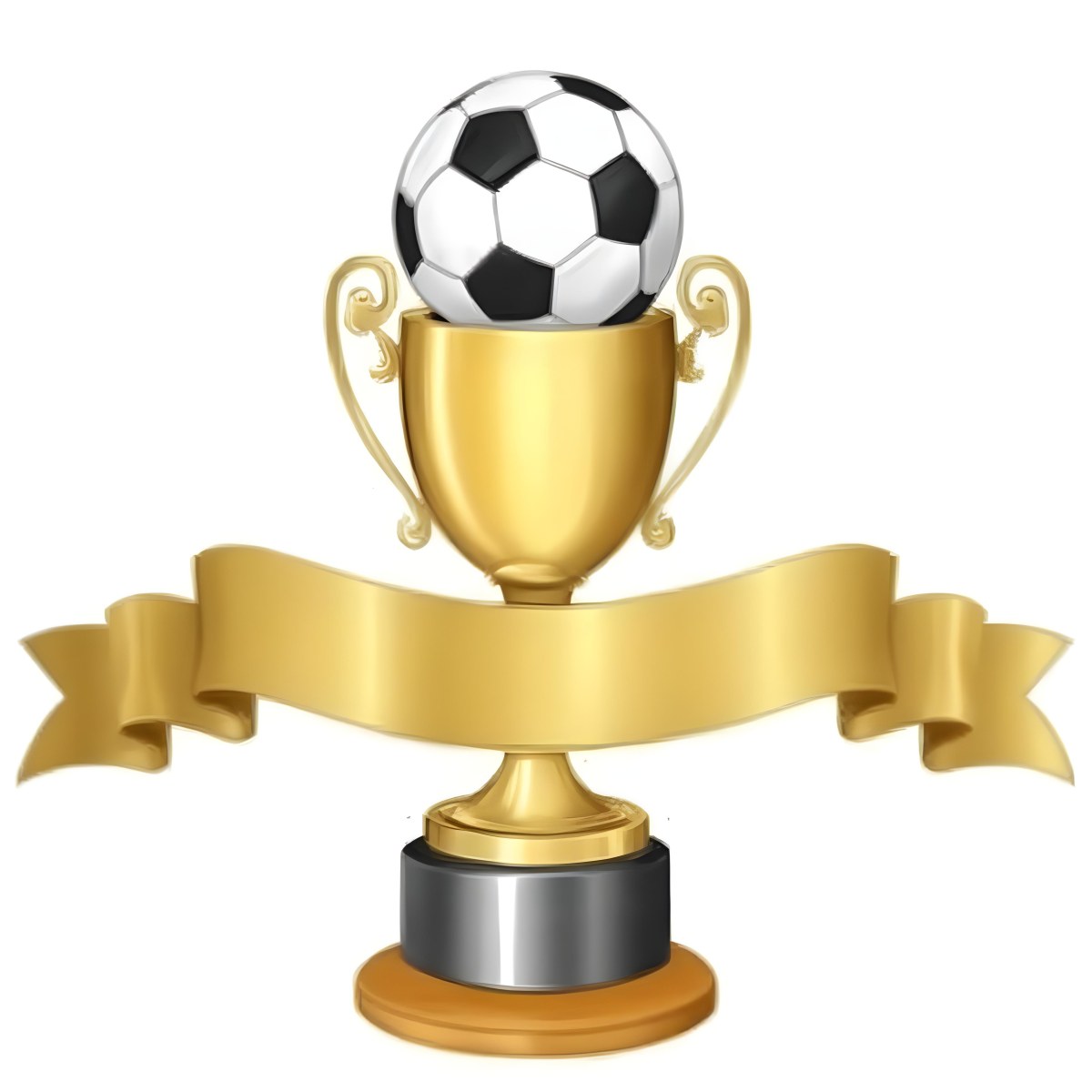 Minimal Soft Studio Light Photography A Golden Trophy With A Soccer Ball On Top And A White Ribbon Around It The Trophy Has A Golden Base Black Background High Detail Solid Bold Color Background 2 A9f9