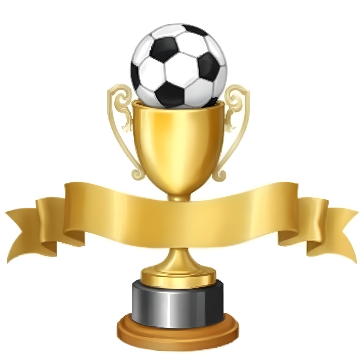 Minimal Soft Studio Light Photography A Golden Trophy With A Soccer Ball On Top And A White Ribbon Around It The Trophy Has A Golden Base Black Background High Detail Solid Bold Color Background 8 36a5