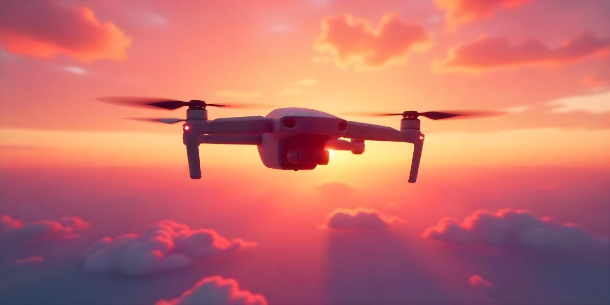 A Drone Silhouette Flying In The Air Pink And Yellow Sky With Clouds Sunset Aerial Photography Technology And Nature Modern Transportation 21 96bc
