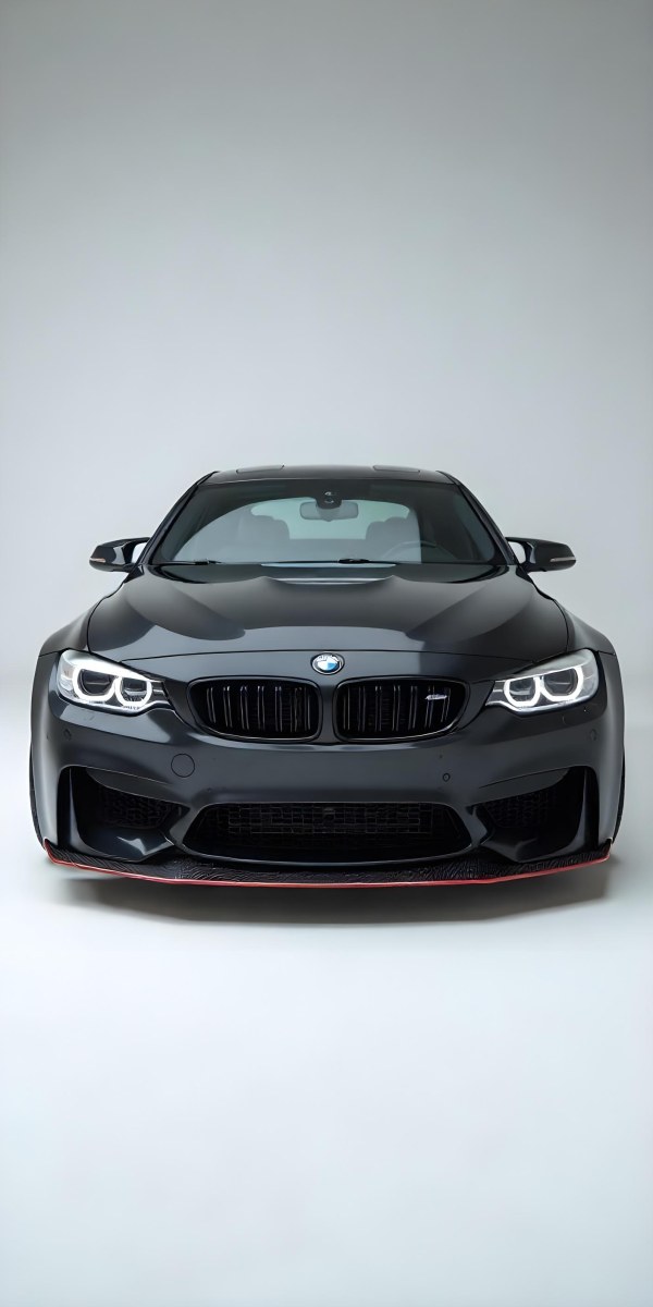 A Black Bmw M3 E92 With A Wide Body Kit Blue Rims And A Carbon Fiber Front Lip Studio Background 30 Da89