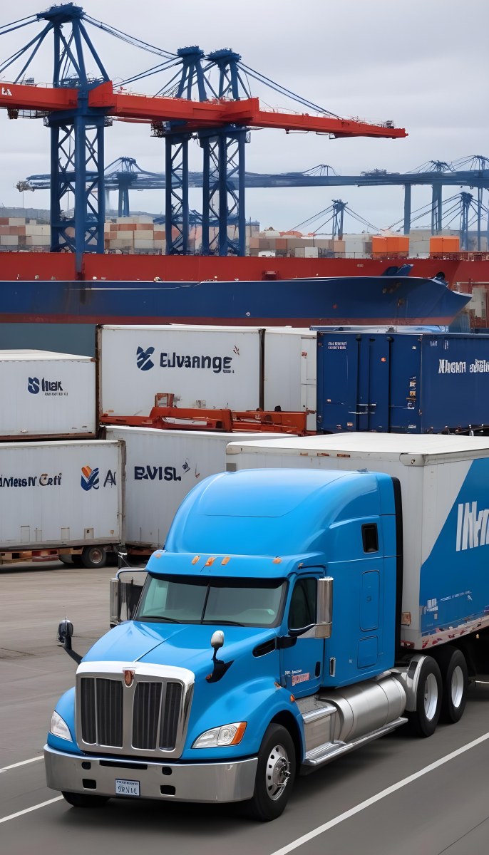 A Large Semi Truck
