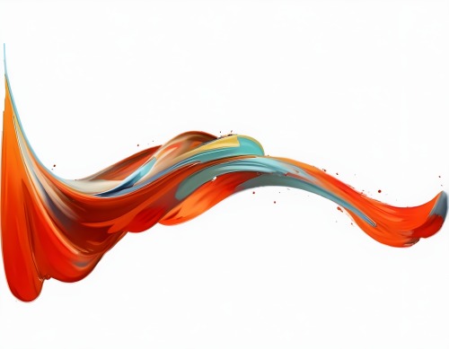 3d Model Colorful Paint Stroke On A Transparent Background Figure Octane Render Volumetric Highly Detailed Videogame Aesthetic 3 5147