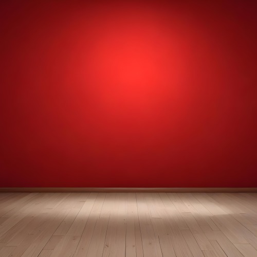 3d Model Red Wall With A Wooden Floor The Wall Is A Light Shade Of Red Creating A Striking Backdrop The Floor Is Made Of Light Brown Wood Figure Octane Render Volumetric Highly Detailed Videogame Aesthetic 3 0b9b