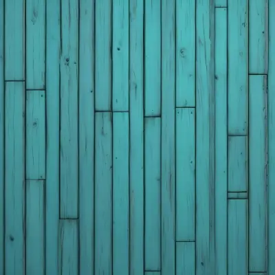 A Turquoise Wooden Planks Background The Planks Are Arranged Vertically And Horizontally Creating A Sense Of Depth And Perspective 1 0325