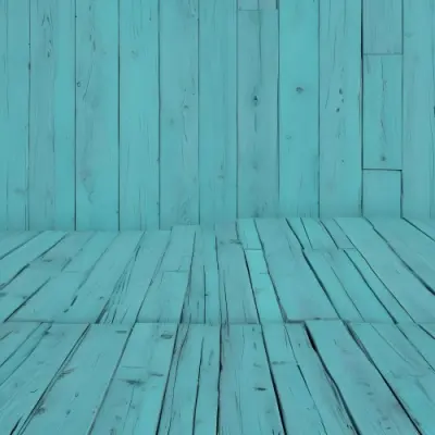 A Turquoise Wooden Planks Background The Planks Are Arranged Vertically And Horizontally Creating A Sense Of Depth And Perspective 20 E271