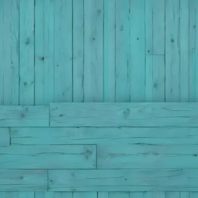 A Turquoise Wooden Planks Background The Planks Are Arranged Vertically And Horizontally Creating A Sense Of Depth And Perspective 8 57ff