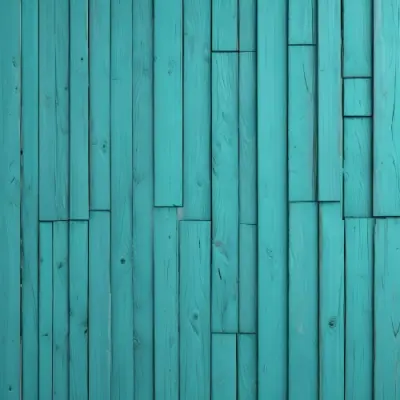 A Turquoise Wooden Planks Background The Planks Are Arranged Vertically And Horizontally Creating A Sense Of Depth And Perspective 9 F461