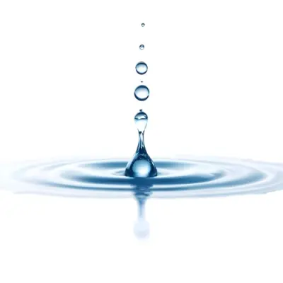 A Water Drop Falling Into A Body Of Water Creating Ripples Isolated On A White Background Studio Shot High Speed Photography 35 B07d
