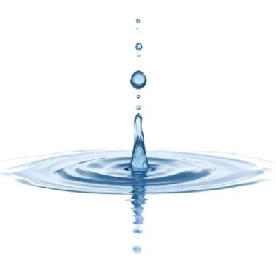 A Water Drop Falling Into A Body Of Water Creating Ripples Isolated On A White Background Studio Shot High Speed Photography 8 64ec