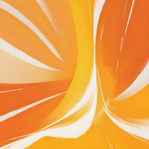 An Orange Background With White Rays Emanating From The Bottom Left Corner A Yellow Curved Line At The Bottom 13 3fce