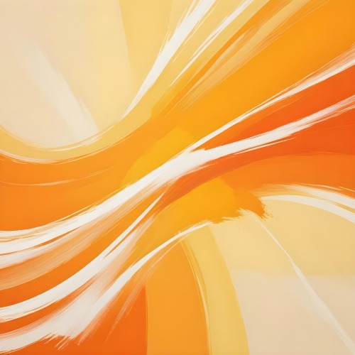 An Orange Background With White Rays Emanating From The Bottom Left Corner A Yellow Curved Line At The Bottom 14 47f5