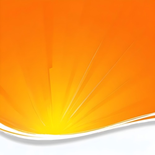 An Orange Background With White Rays Emanating From The Bottom Left Corner A Yellow Curved Line At The Bottom 15 F01a
