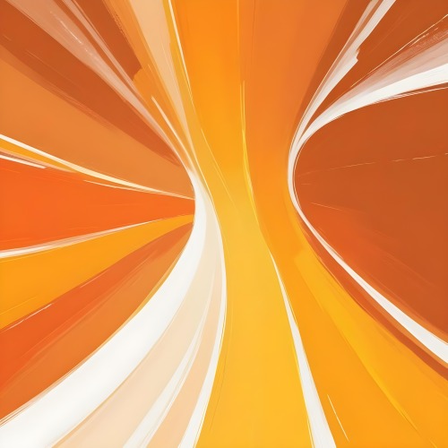 An Orange Background With White Rays Emanating From The Bottom Left Corner A Yellow Curved Line At The Bottom 3 C6d9