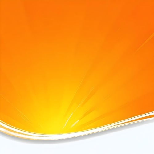 An Orange Background With White Rays Emanating From The Bottom Left Corner A Yellow Curved Line At The Bottom 32 5693