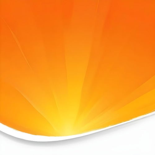 An Orange Background With White Rays Emanating From The Bottom Left Corner A Yellow Curved Line At The Bottom 5 D71d