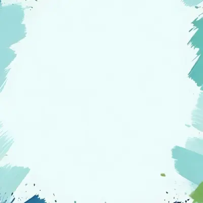Background With Green And Blue Brush Strokes 13 E30b