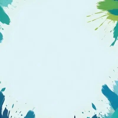 Background With Green And Blue Brush Strokes 14 Cffd
