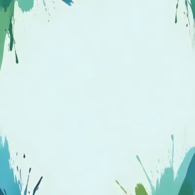 Background With Green And Blue Brush Strokes 22 D989