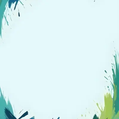 Background With Green And Blue Brush Strokes 23 17e7