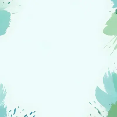Background With Green And Blue Brush Strokes 5 F74a