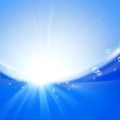 Blue Abstract Background With Light Rays And Bubbles 17 1c95