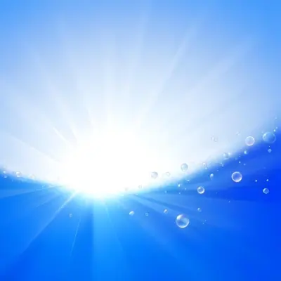 Blue Abstract Background With Light Rays And Bubbles 18 Ef88