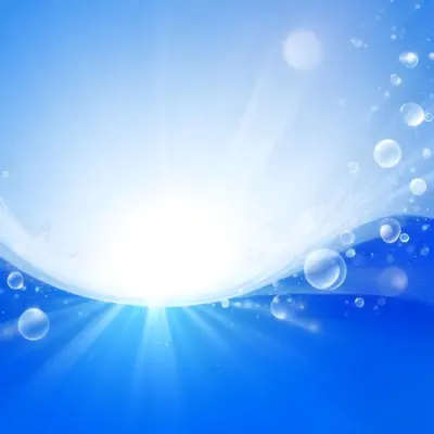 Blue Abstract Background With Light Rays And Bubbles 20 Fb34