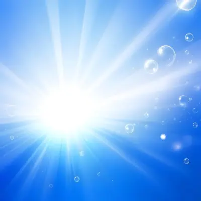 Blue Abstract Background With Light Rays And Bubbles 7 C459