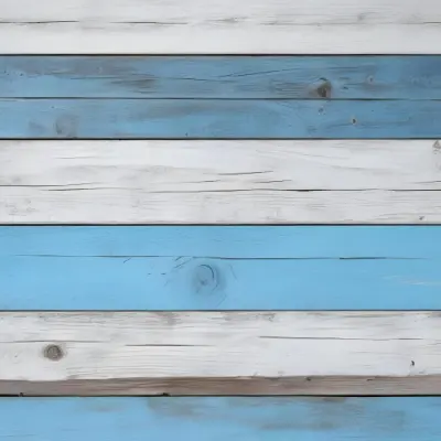 Blue And White Painted Wooden Planks Arranged Horizontally Creating A Rustic And Textured Background With Visible Wood Grain And Weathered Appearance 14 9dd5