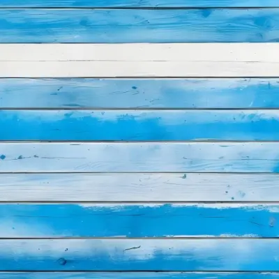 Blue And White Wooden Planks Arranged Horizontally Creating A Textured Background With A Rustic And Weathered Appearance Suitable For Various Design Purposes 25 7878